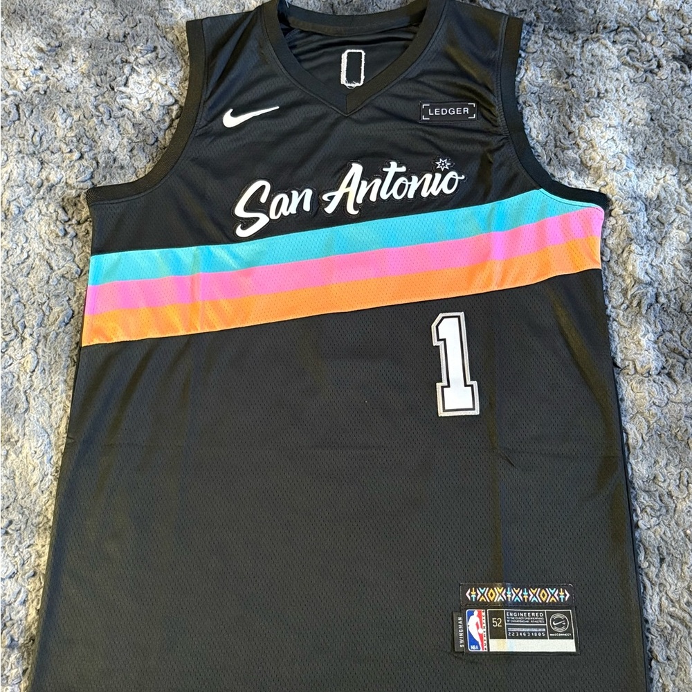 San Antonio Spurs Victor Wembanyama City Edition Jersey Size XL